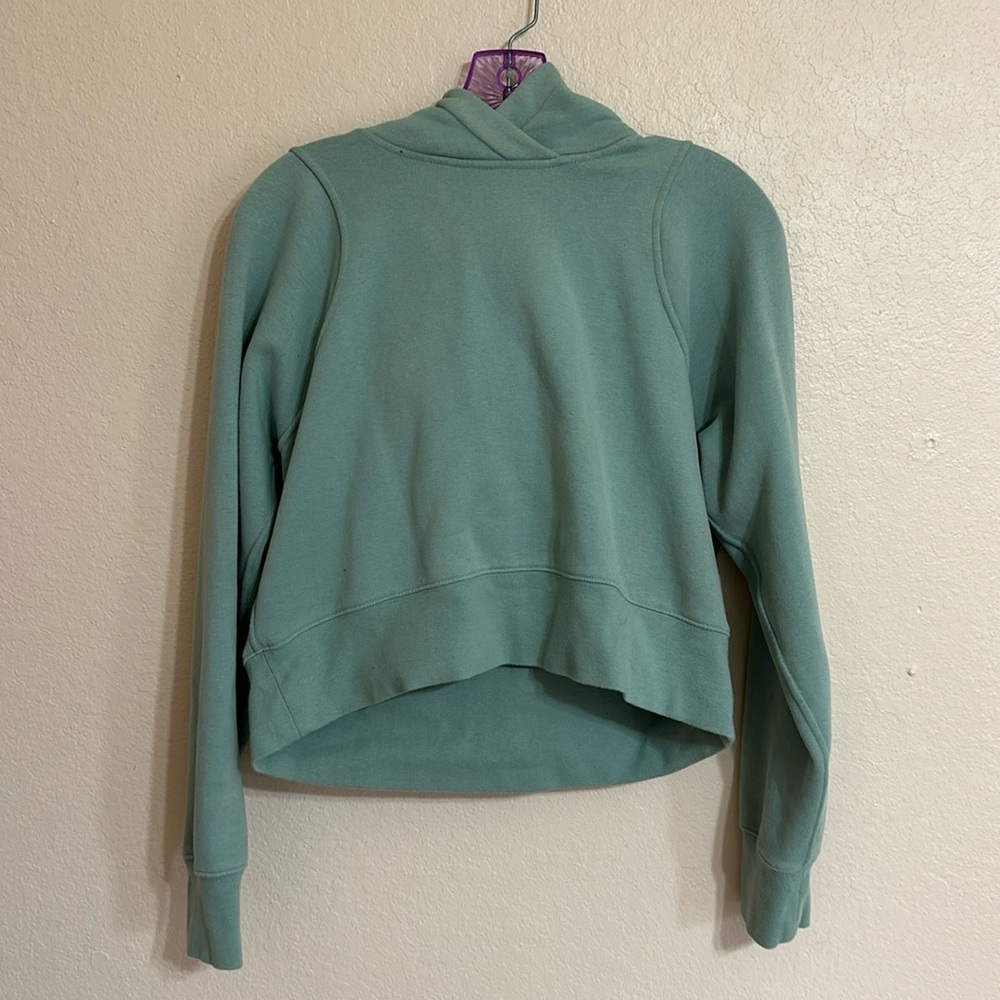 Teal/Turquoise Lululemon Crop Hoodie